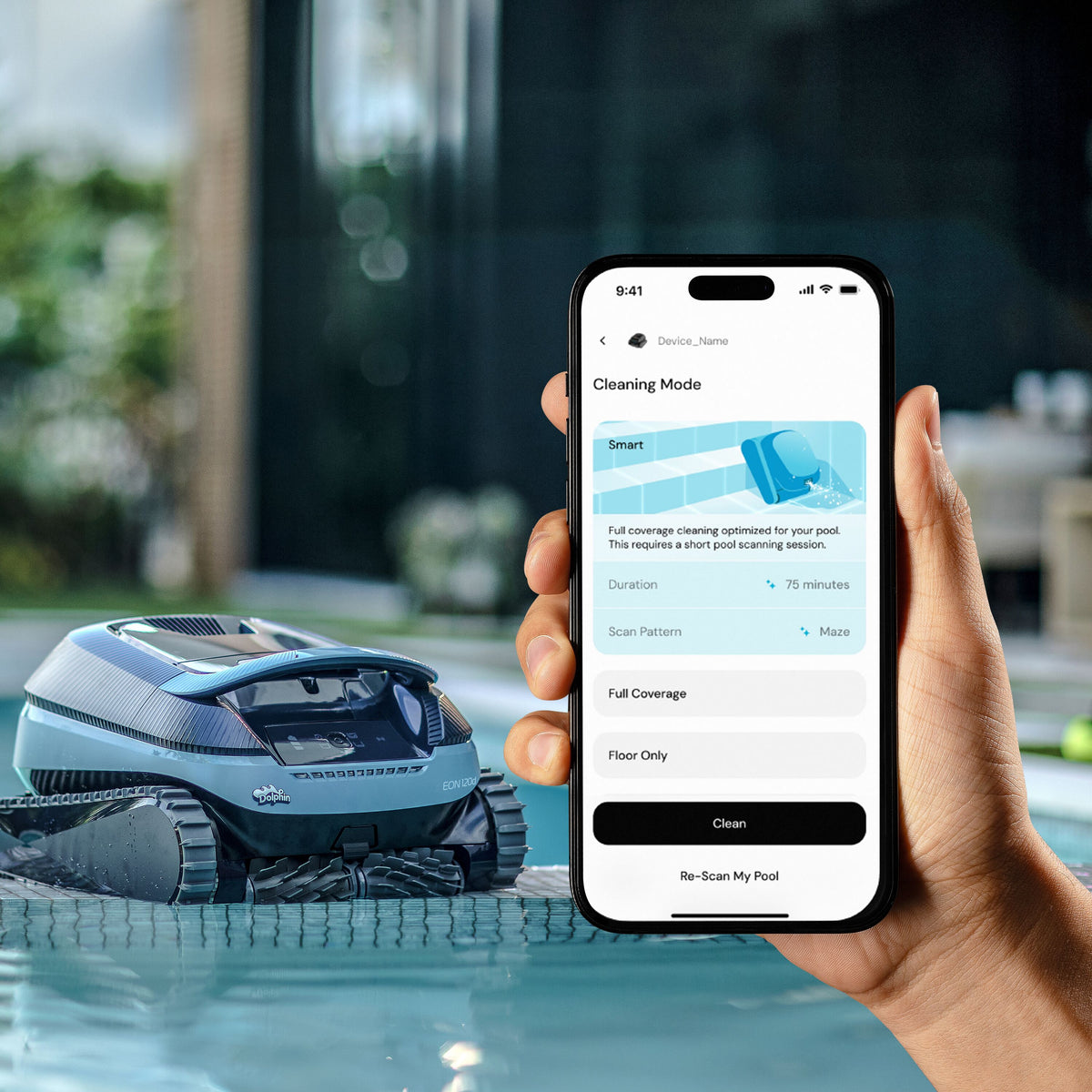 Robot Dolphin EON 120D Barrefondo Piscina